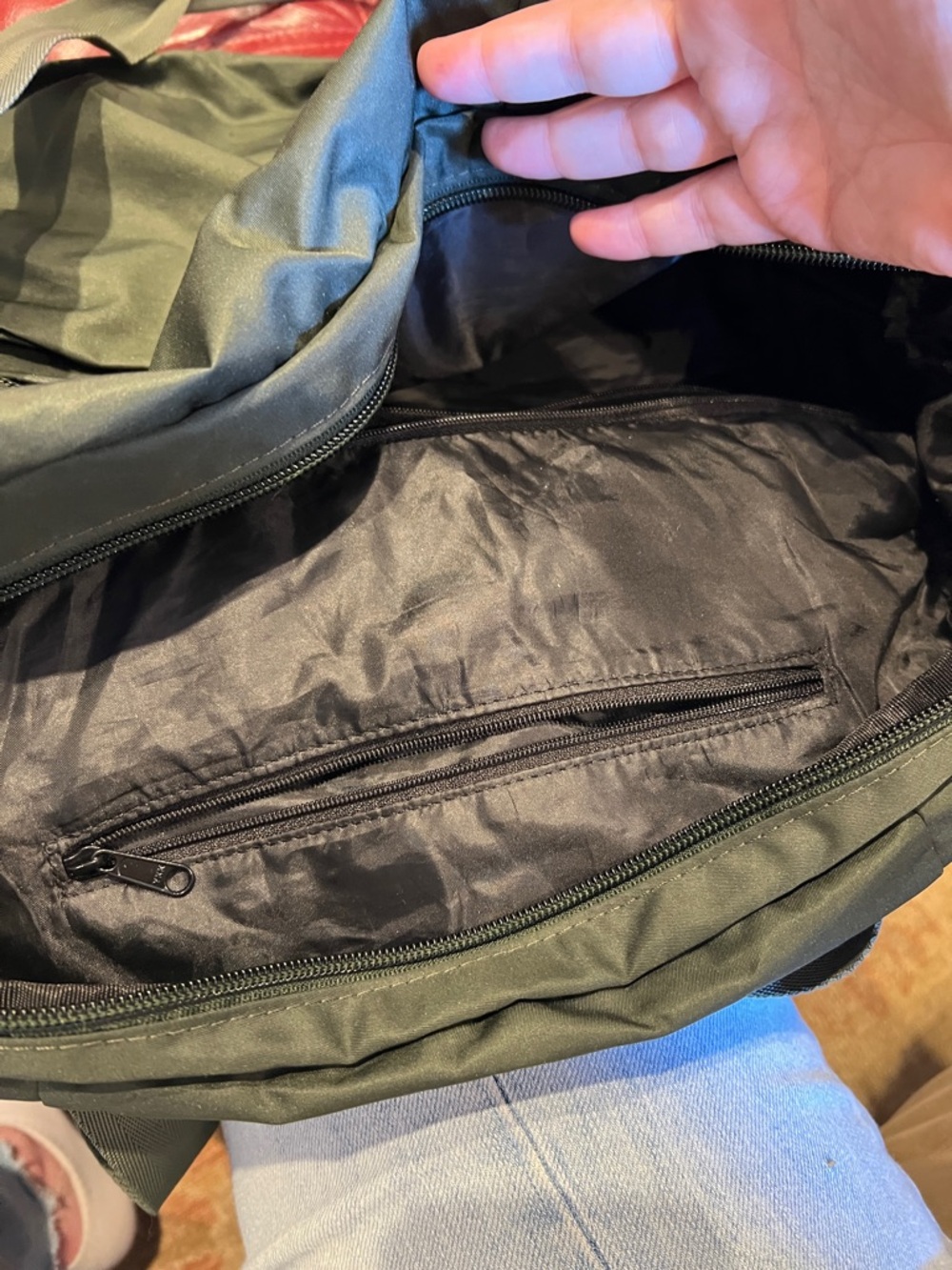 Under Armour Teal Duffel Bag with Light Blue Logo - Picture 12 of 13